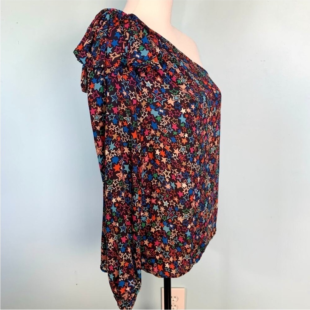 J. Crew One Shoulder Top in Kaleidoscope Star Print - Picture 8 of 11